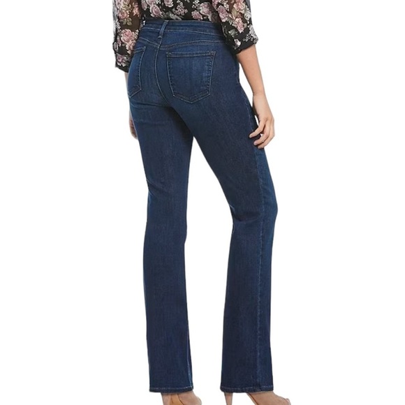 NYDJ Barbara Bootcut High Rise Blue Jeans Zipper Fly Size 8 - Picture 2 of 11